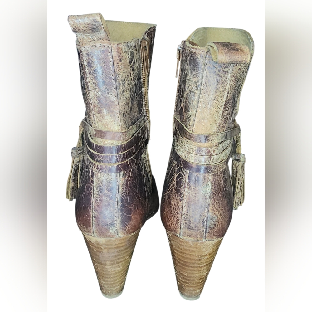 Diba True Distressed Barn Storm Wedge Boots, Womens 8 - Picture 6 of 9